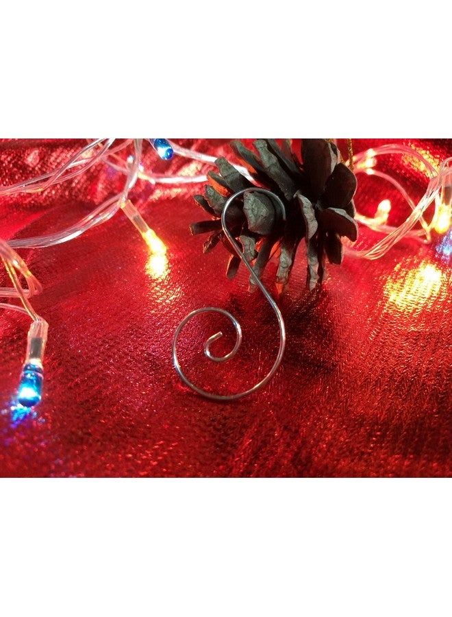 Cualfec Christmas Ornaments Hooks Christmas Tree Hanger Great for Christmas Tree Decoration - 120 / Silver - Image 4