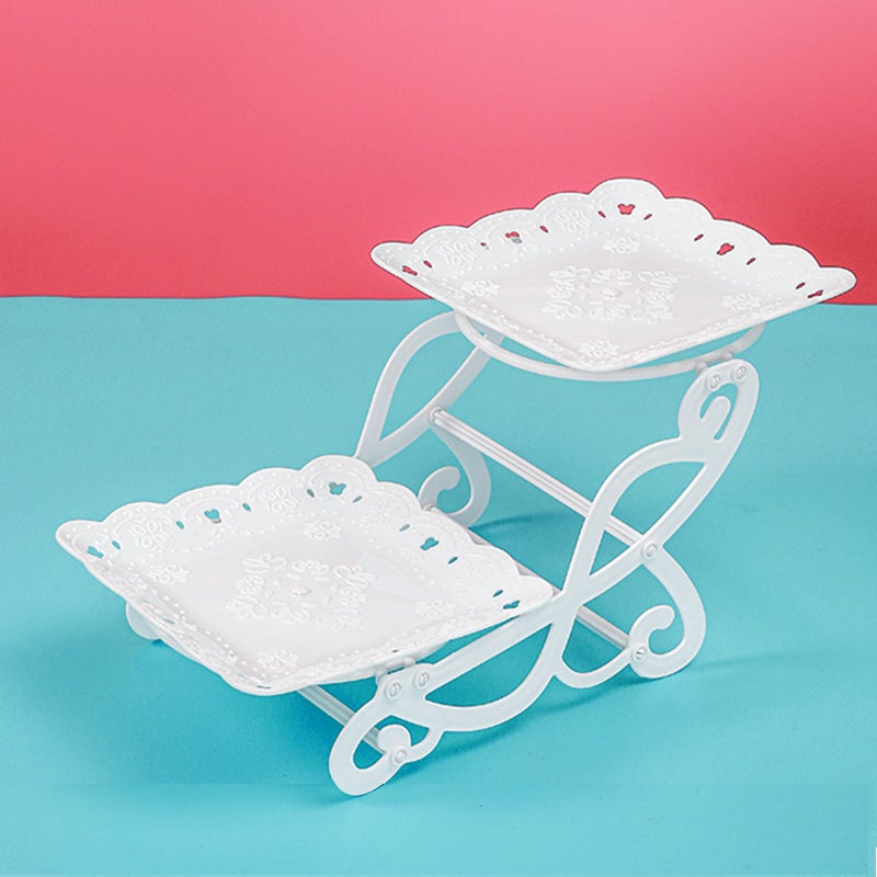Birthday Arrangement Dessert Table Display Rack Table Shelf Snack Cake Tray Fruit Plate Home Living Room Coffee Table - Image 3