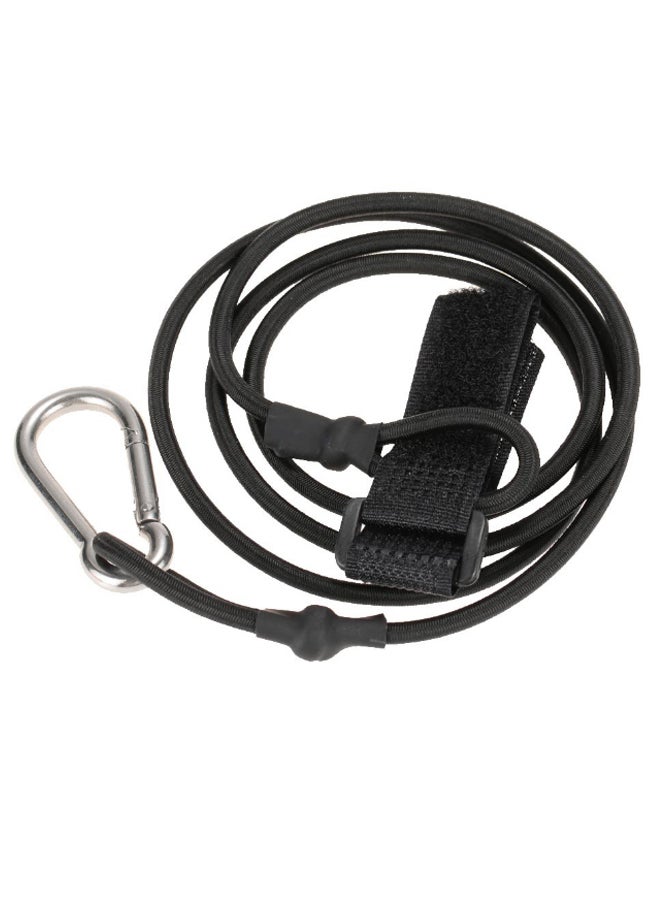 NIBEMINENT Kayak Canoe Safety Paddle Leash With Carabiner 103cm - Image 1