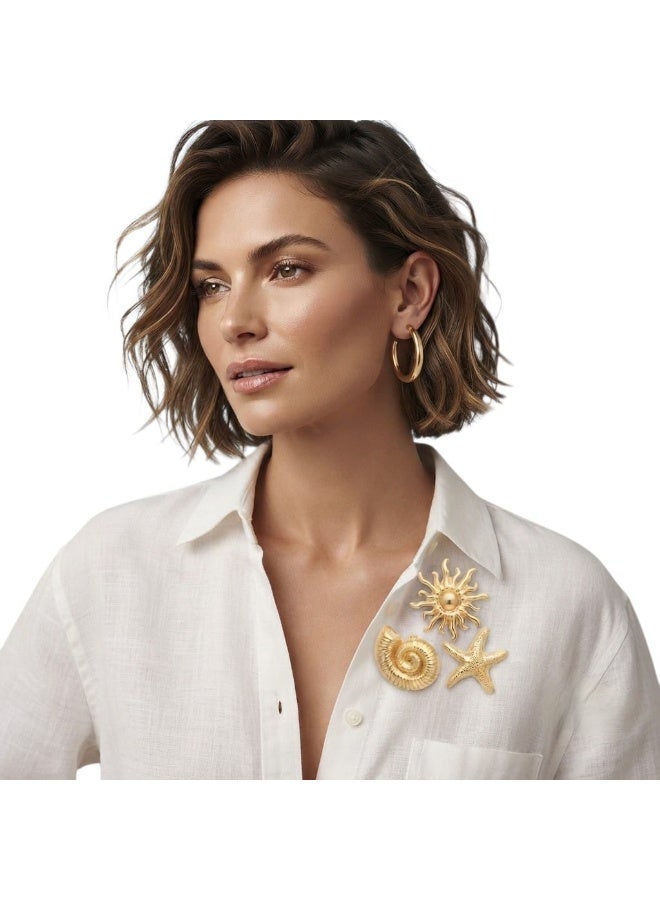 Elegant and Luxurious Women's Brooch – A Distinctive Decorative Pin for Clothing, Abayas, and Dresses – A Sophisticated Accessory for Special Occasions, Parties, and Gifts - Image 4