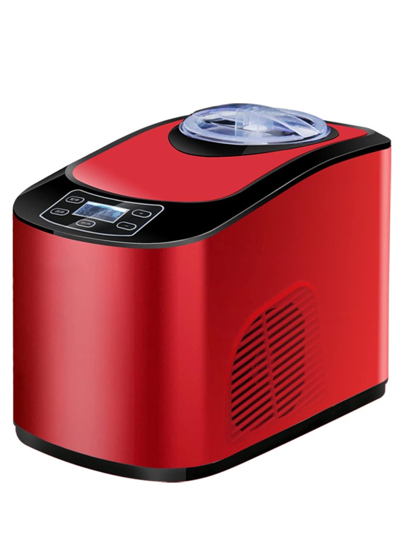 Cool Baby - Ice Maker Machine for Countertop, Portable Ice Cube Makers, Make 26 lbs ice in 24 hrs,Ice Cube Ready in 6-8 Mins with Ice Scoop and Basket for Home/Office/Bar,Red - Image 1