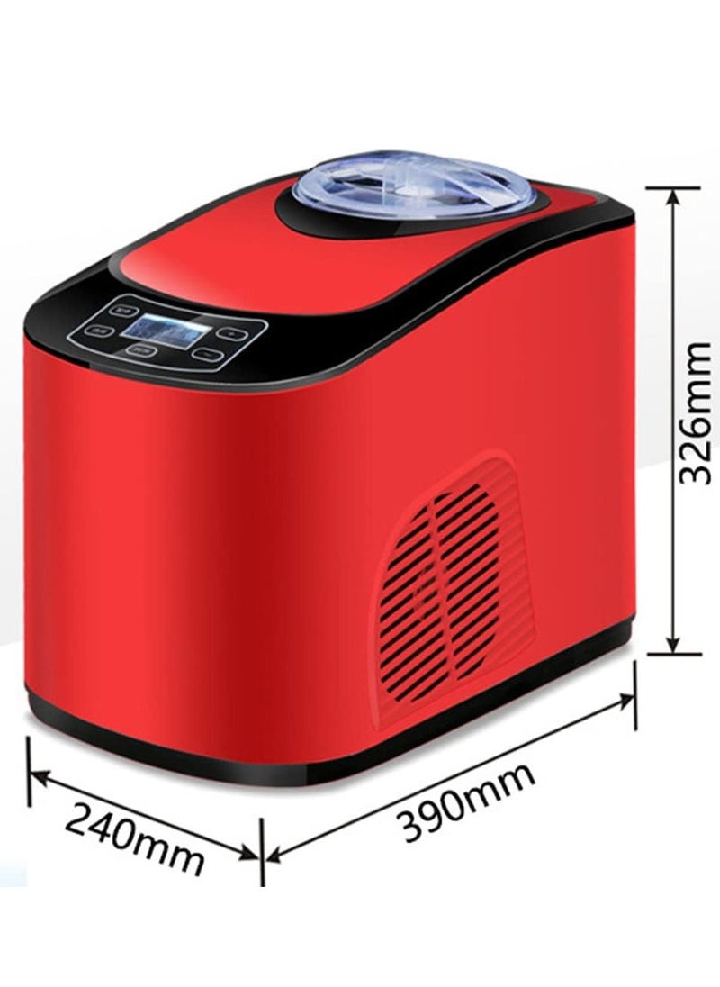 Cool Baby - Ice Maker Machine for Countertop, Portable Ice Cube Makers, Make 26 lbs ice in 24 hrs,Ice Cube Ready in 6-8 Mins with Ice Scoop and Basket for Home/Office/Bar,Red - Image 1