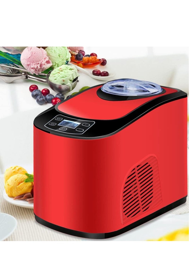Cool Baby - Ice Maker Machine for Countertop, Portable Ice Cube Makers, Make 26 lbs ice in 24 hrs,Ice Cube Ready in 6-8 Mins with Ice Scoop and Basket for Home/Office/Bar,Red - Image 1