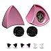Helmet Flair MagNeatOhz Pink Cat Ears for Helmet Made in USA Magnetic Interchangeable Kitty Ears for Motorcycle Bike Ski Helmets Pair - Image 2