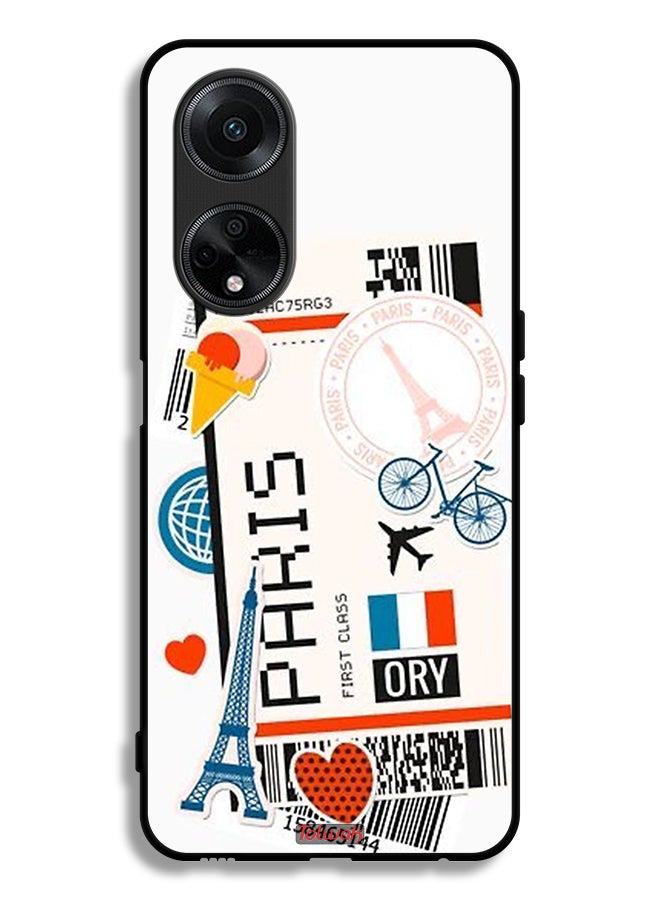 Tolwak Oppo A1 5G Protective Case Cover Paris Sticker - Image 1