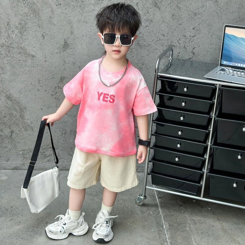 Cool and Stylish Boys'' Clothing, Korean-Style Children''s Outfit, New Trendy Summer Wear for Boys, Fashionable and Trendy Street Style Korean Clothes - Image 4