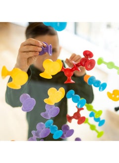Fat Brain Toys Fat Brain Toys Squigz Starter Set, 24 Piece Suction Toys, Suction Bath Toys, Sensory Toys for Kids 3 and Up  - Image 4