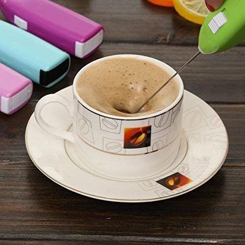 RAIYARAJ Soft Touch Stainless Steel Mini Handheld Electric Mixer Grinder Organizer Cream Milk Tea Juice and Coffee Hand Mixer Grinder Beater (Assorted Color)  - Image 4