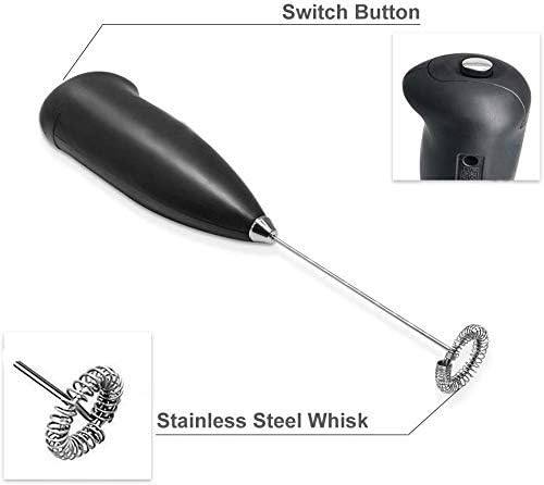 RAIYARAJ Soft Touch Stainless Steel Mini Handheld Electric Mixer Grinder Organizer Cream Milk Tea Juice and Coffee Hand Mixer Grinder Beater (Assorted Color)  - Image 5