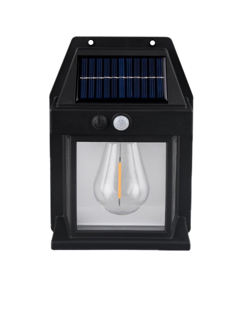 ELTRAZONE Solar Outdoor Light Solar Motion Sensor Security Lights With 3 Lighting Modes Wireless Solar Wall Lights Waterproof Solar Light Powered Bulb Lights For Garden Home And Garage Use Black - Image 1