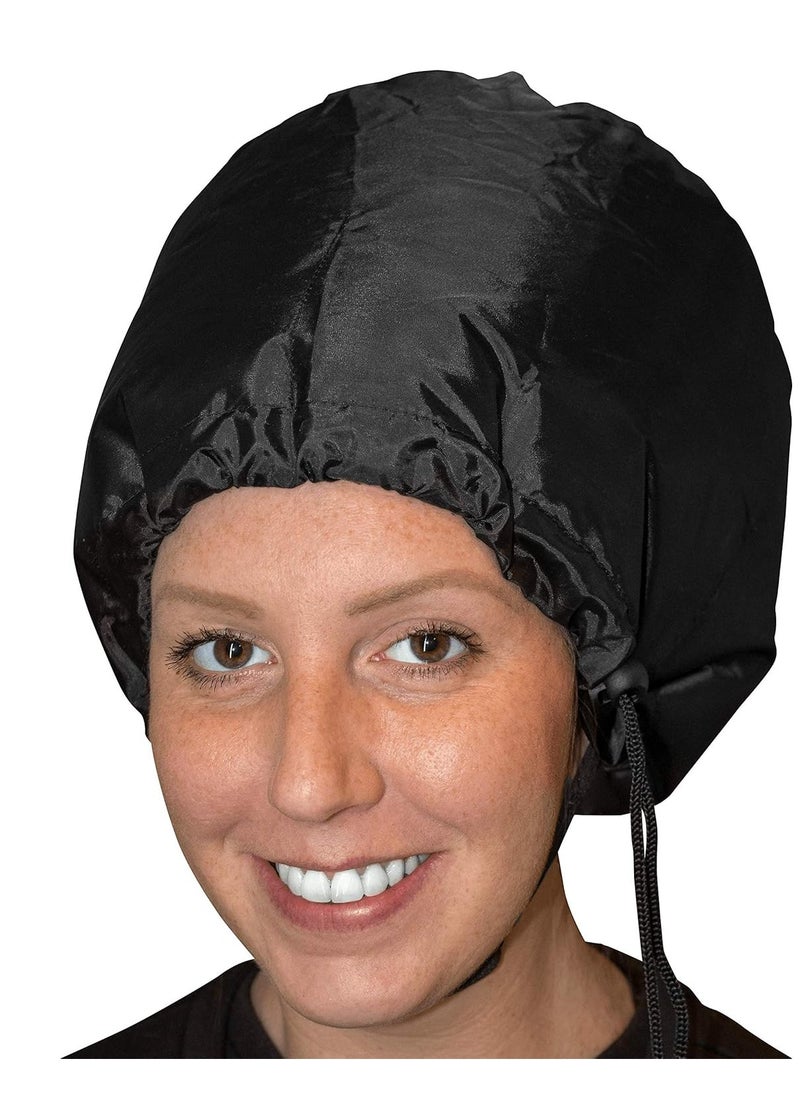 S&T INC. S&T INC. Bonnet Hood Hair Dryer Attachment for Drying, Styling, Curling, and Deep Conditioning, Adjustable, Storage Bag Included, Black  - Image 1
