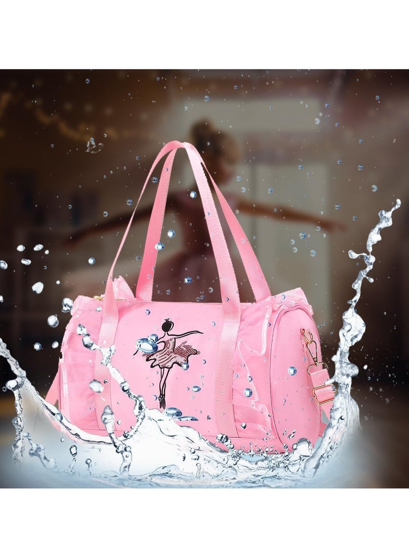 Cute Ballet Dance Bag Gym Travel Duffle Bag Girls Ballet Short Dress Dress Bag - Image 5