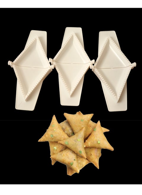 Large Dumpling Pierogies Maker 3 Tiangular Samosa Moulds