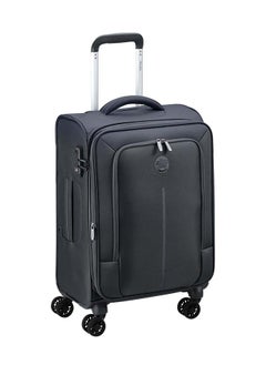 DELSEY Caracas 4 Double Wheels Expandable Soft Cabin Trolley Size 55 CM / 22 Inch black  - Image 1