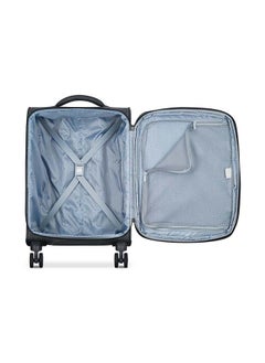 DELSEY Caracas 4 Double Wheels Expandable Soft Cabin Trolley Size 55 CM / 22 Inch black  - Image 2