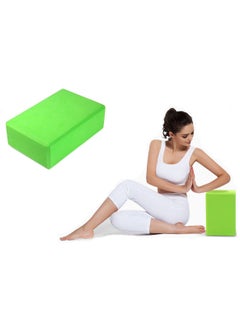 Generic Lightweight Yoga Block Brick EVA Foam for Pilates & Fitness Workout, Green  - Image 4