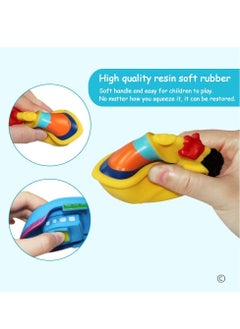 Bukela Bathtub Floating Bath Toys, Boat Toys for Toddlers 1-3 Bathtub Learning Water Toys and Bathroom Toys Bath Boats Squirters Floating Wind-up Toys Swimming Pool Games Water Play Set Gift (6PCS)  - Image 3