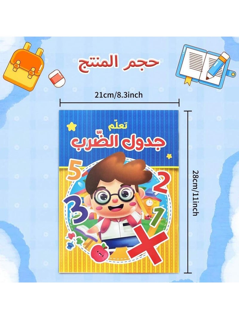 كتاب تعليمي للأطفال لتعليم جدول الضرب مستوى 1 يساعد الأطفال على تعلم وحفظ جدول الضرب بطريقة سهلة ومبسطة