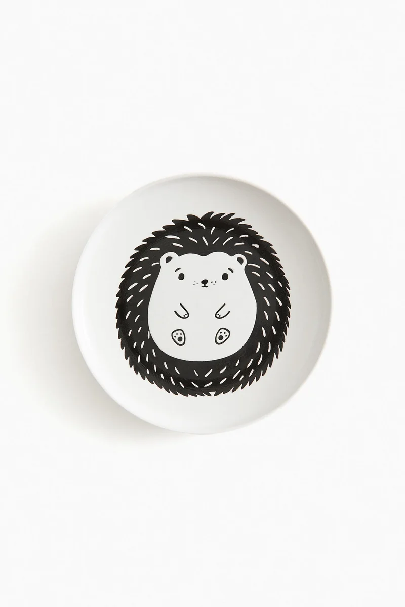 اتش اند ام صحن فخار مزيّن بطبعة