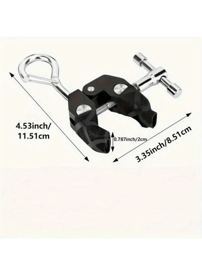 Heavy Duty Aluminum Alloy Crab Clamps With Anti Slip Cover Black Car Roof Canopy Tent Support Clips - Image 4