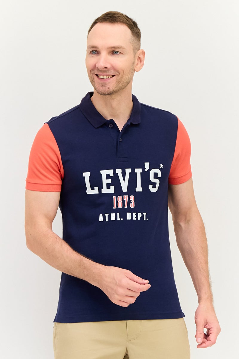 Levi's تي شيرت بولو قصير الأكمام للرجال بتصميم جرافيكي، متعدد الألوان - Image 1