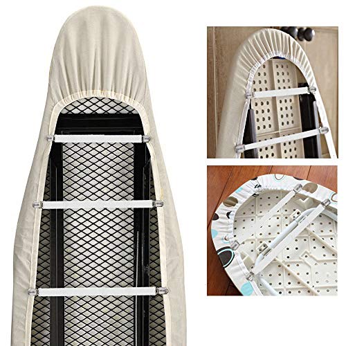 Goodtimes Ironing Board Cover Clips, Adjustable Ironing Board Pad Braces Fasteners Mini Suspenders - Keep Cover Flat and Secure Tention Clips - Image 4