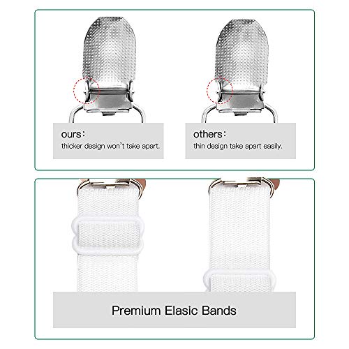 Goodtimes Ironing Board Cover Clips, Adjustable Ironing Board Pad Braces Fasteners Mini Suspenders - Keep Cover Flat and Secure Tention Clips - Image 3