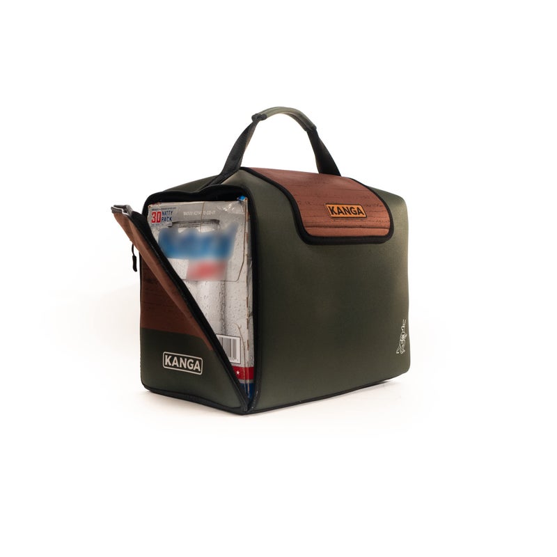 Kanga Insulated Cooler Bag Soft Cooler Bag 30 Can Beer and Seltzer Drink Cooler Insulated and Durability Tested Kanga Kase Mate Cooler Woody - Image 2