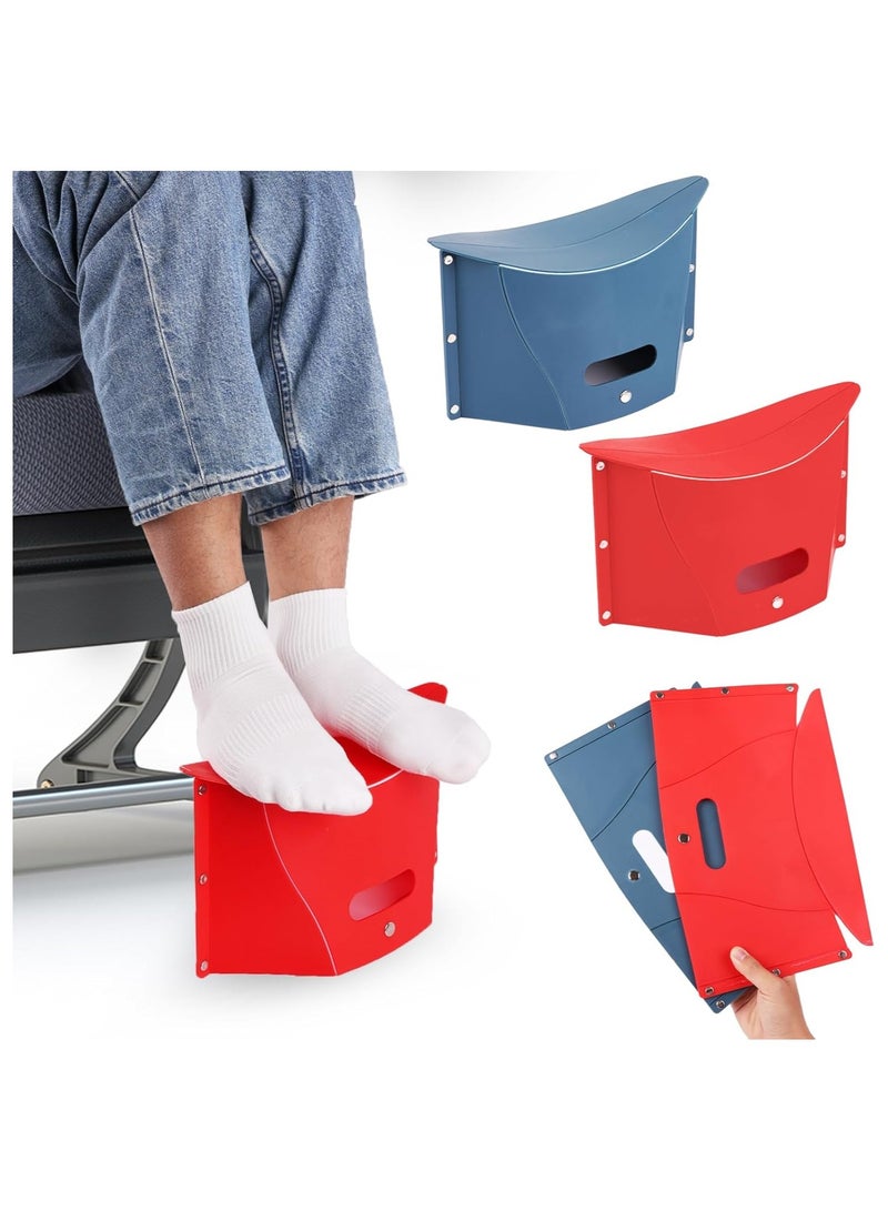 YelaJoy Portable Airplane Foot Rest, 2 Pcs Foldable Foot Rest for Air Travel and Under Desk Foot Rest at Work, Versatile Footrest and Stool for Long Flight, Home and Office - Image 1
