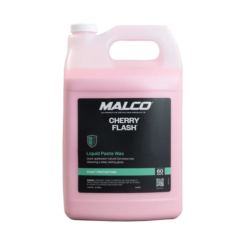 Malco Cherry Flash Automotive Liquid Paste Wax Protect Shine Your VehicleEasiest Way to Hand Wax Your CarLasting Gloss Protection For Cars Trucks Boats and Motorcycles 1 Gal 124801