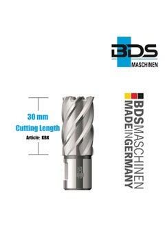 BDS Maschinen GmbH - Germany Annular Cutters STANDARD in High Speed Steel HSS Annular Core Cutter Broach Cutting Tool Core Drill Bits For Magnetic Drilling Machines Cutting Length 30mm HSS Core Drills diameter 21  - Image 2