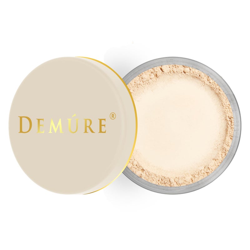 Demure Natural Makeup Light Warm Foundation Concealer Pure Crushed Minerals Loose Face Powder