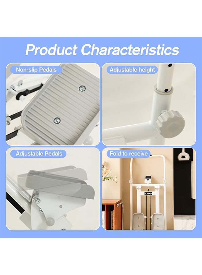 رات سو جهاز تسلق منزلي وستيبر مدمج – آلة تمرين كارديو كاملة للجسم قابلة للطي، مثالية للتدريب الرياضي في المنزل، مع مقابض ودواسات قابلة للتعديل - Image 4