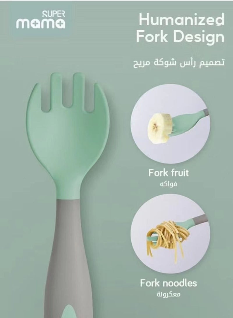سوبر ماما ملعقة طعام للأطفال حديثي الولادة - Image 3