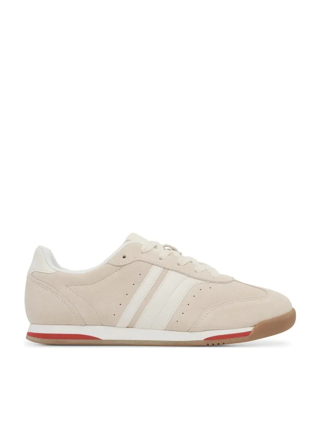 كيدز Keds Women's Revival Suede Lace-Up Sneaker – Retro Arch Support, Two-Tone Casual Shoe Cream