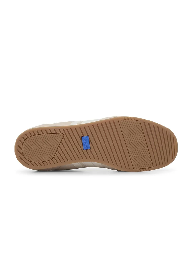 Keds  Keds Women's Revival Suede Lace-Up Sneaker – Retro Arch Support, Two-Tone Casual Shoe Cream for Women | Best Price UAE