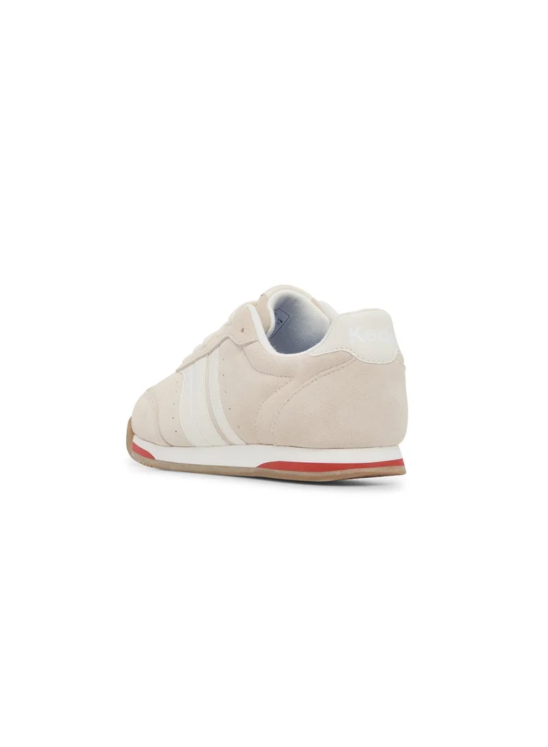Keds  Keds Women's Revival Suede Lace-Up Sneaker – Retro Arch Support, Two-Tone Casual Shoe Cream for Women | Best Price UAE