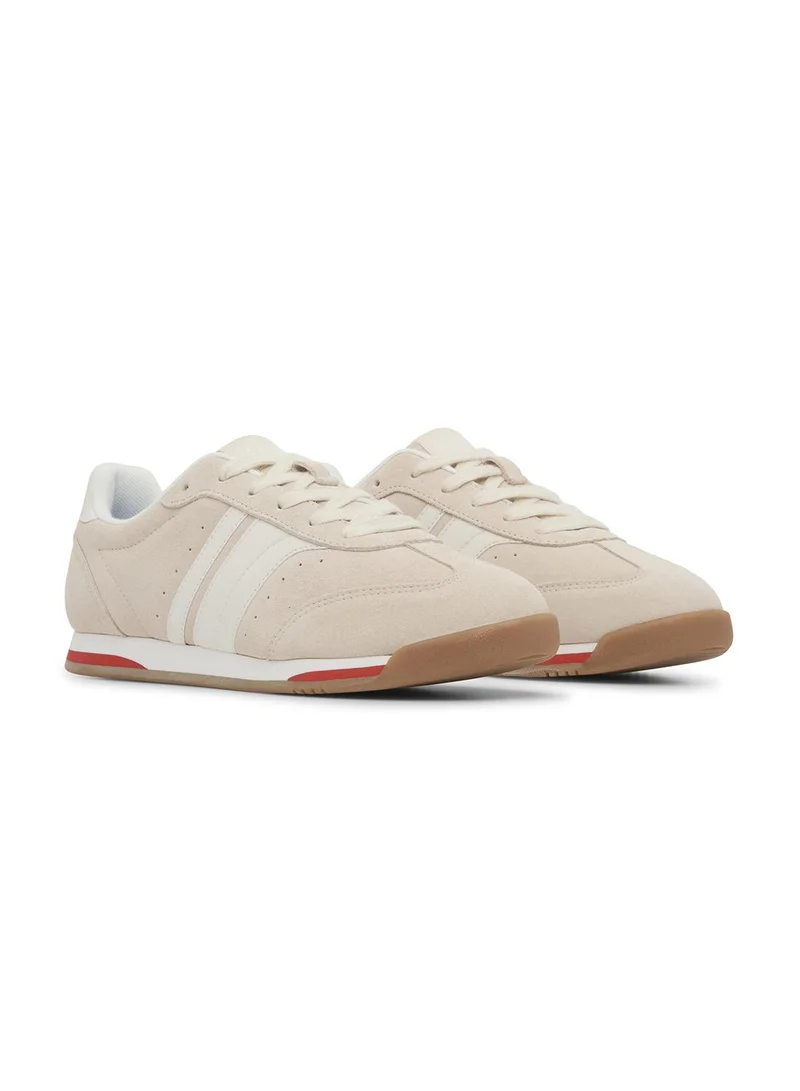 Keds  Keds Women's Revival Suede Lace-Up Sneaker – Retro Arch Support, Two-Tone Casual Shoe Cream for Women | Best Price UAE
