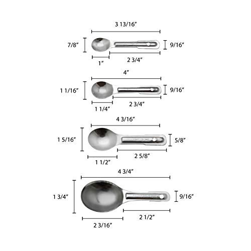 Thunder Group Stainless Steel Measuring Spoon Set - Image 3