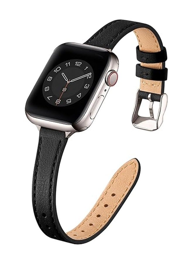 بولوز حزام بديل من الجلد لساعة Apple Watch لجميع السلاسل متوافق مع 42/44/45/49 مم - Image 1