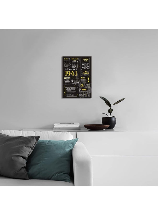 KAWAHONE 81st Framed Birthday Poster Wall - Image 3