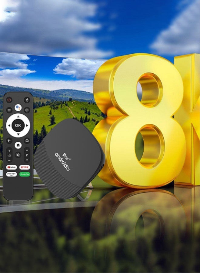 TV98 Android 14.0 Smart TV Box 2G/16G 2.4G 5G Dual WIFI 6 BT5.0 H.265 8K UHD Media Player Set Top Boxes - Image 3