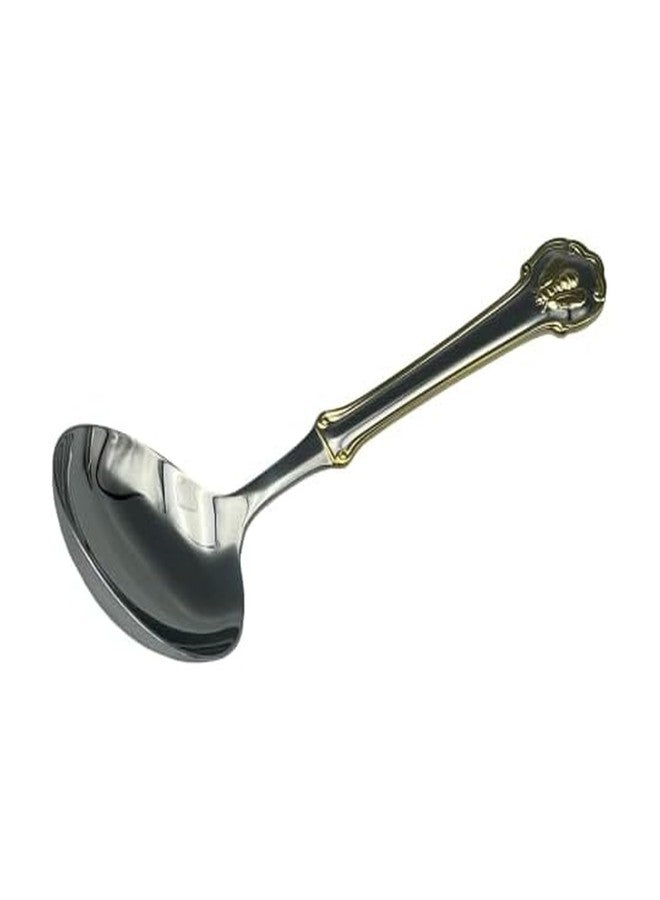 Wallace Napoleon Bee Gold Accent 18/10 Stainless Steel Gravy Ladle - Image 1