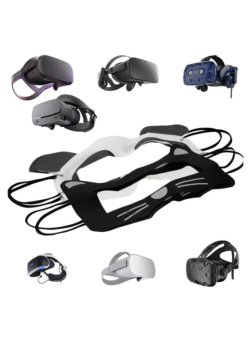 100Pcs Cartoon Disposable VR Eye Mask for Oculus Quest 2 Quest Pro PSVR2, Skin-Friendly, Breathable, Soft, Comfortable, and Hygienic VR Universal Mask (Panda+Black Cat)  - Image 3