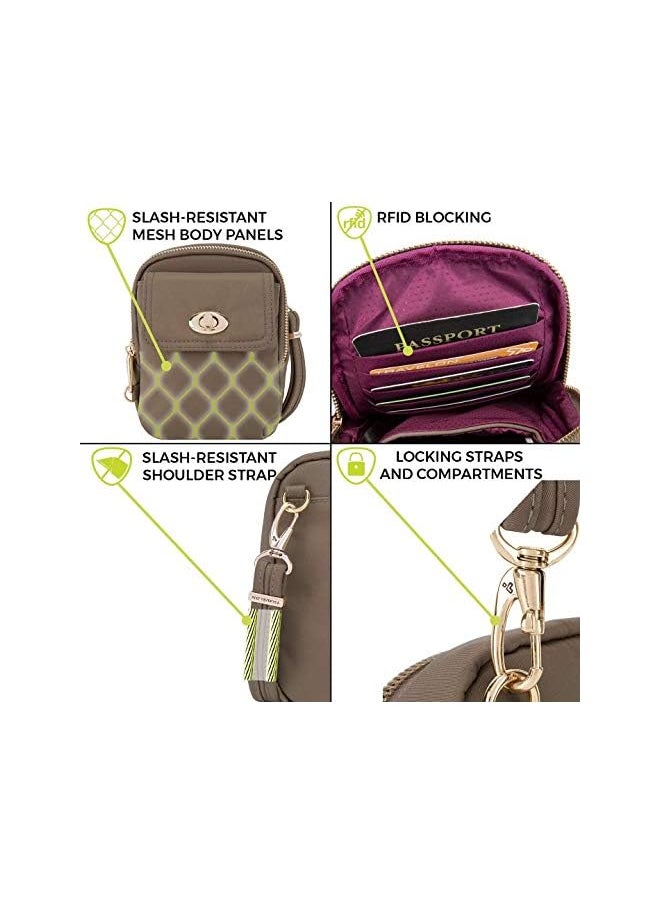 Travelon Women's Anti-Theft Tailored Crossbody Phone Pouch, Travelon Anti-theft Tailored Crossbody Phone Pouch  - Image 5