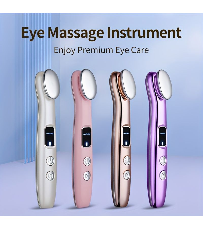 Golden Eye Beauty Massager Multifunctional Facial Device With Warmth Vibration - Image 1