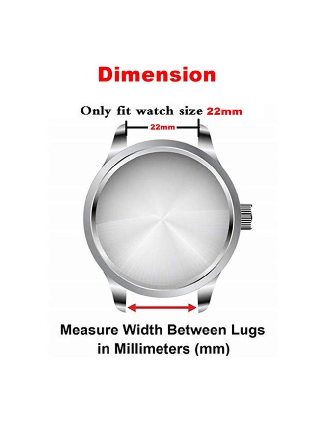 سوار ساعة Fossil، حزام ساعة من الجلد الأصلي، حزام ساعة، متوافق مع Fossil CH2891 CH2564 CH2565 CH2573 CH2574 وغيرها من الموديلات ذات رؤوس الساعات مقاس 22 مم، يأتي مع أداة و3 قضبان زنبركية، 22 مم، بني - Image 3