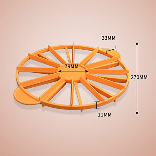 NatureMan Round Cake Slice & Pie Slicer Marker, Cake Divider, Cheesecake Cutter, 10 or 12 Slices Double Sided Cake Portion Marker, Works for Cakes 10 Inches Diameter - Image 2