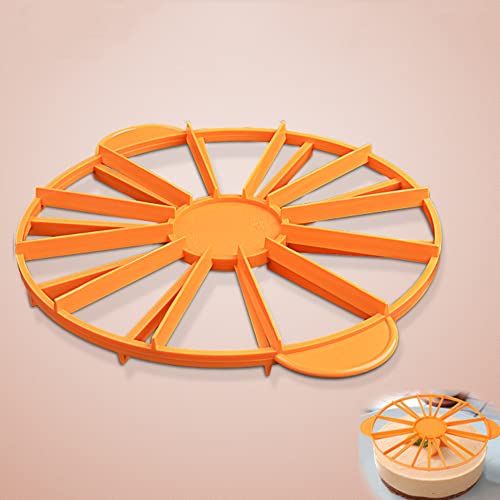 NatureMan Round Cake Slice & Pie Slicer Marker, Cake Divider, Cheesecake Cutter, 10 or 12 Slices Double Sided Cake Portion Marker, Works for Cakes 10 Inches Diameter - Image 1