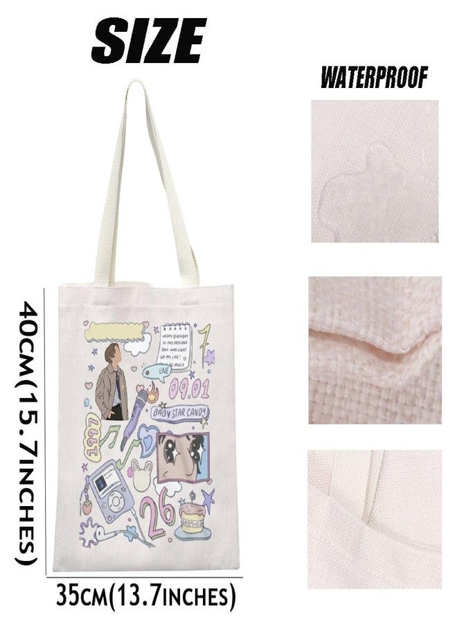MEIKIUP Korean Boy Band Member Tote Bag Fans Gift Idol Merchandise Music Team Members Shoulder Bag (J TB2) - Image 4